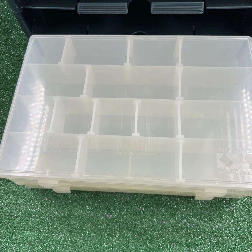 Vtg Flambeau Infinity‎ Series Tackle Box With 6 Removable Storage Boxes